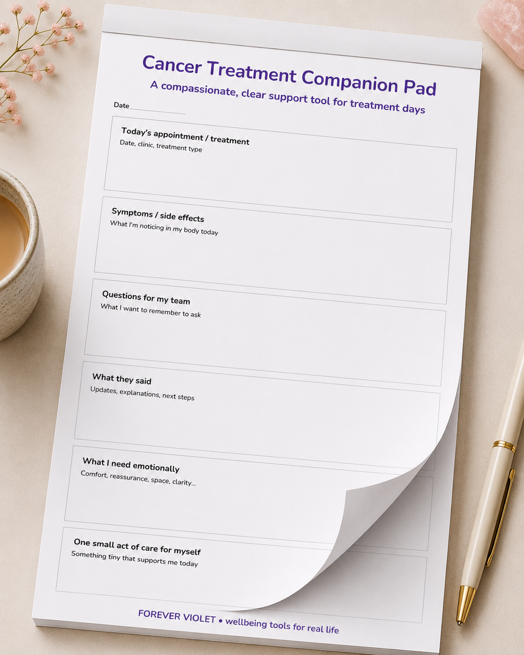 Cancer Treatment Companion Pad