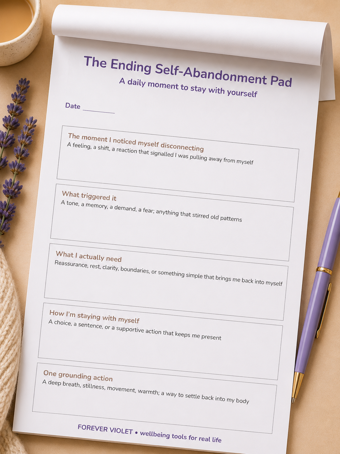 Ending Self‑Abandonment Pad