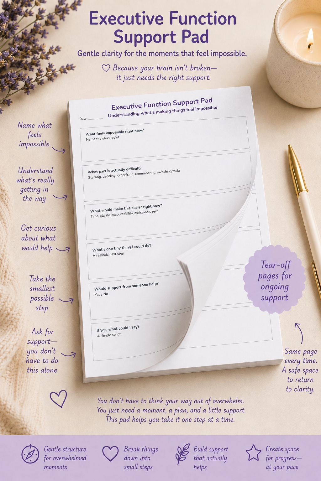 Executive Function Support Pad