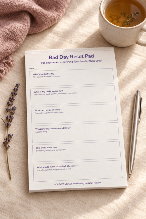 Bad Day Reset Pad – Chronic & Hidden Illness Collection mock-up