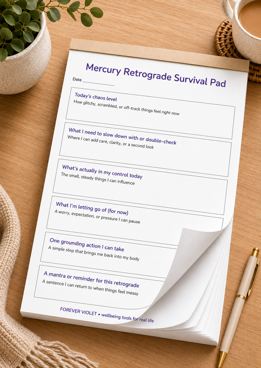 Mercury Retrograde Survival Pad