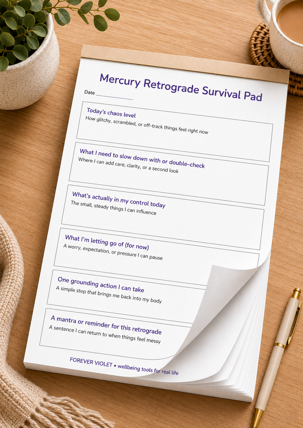 Mercury Retrograde Survival Pad