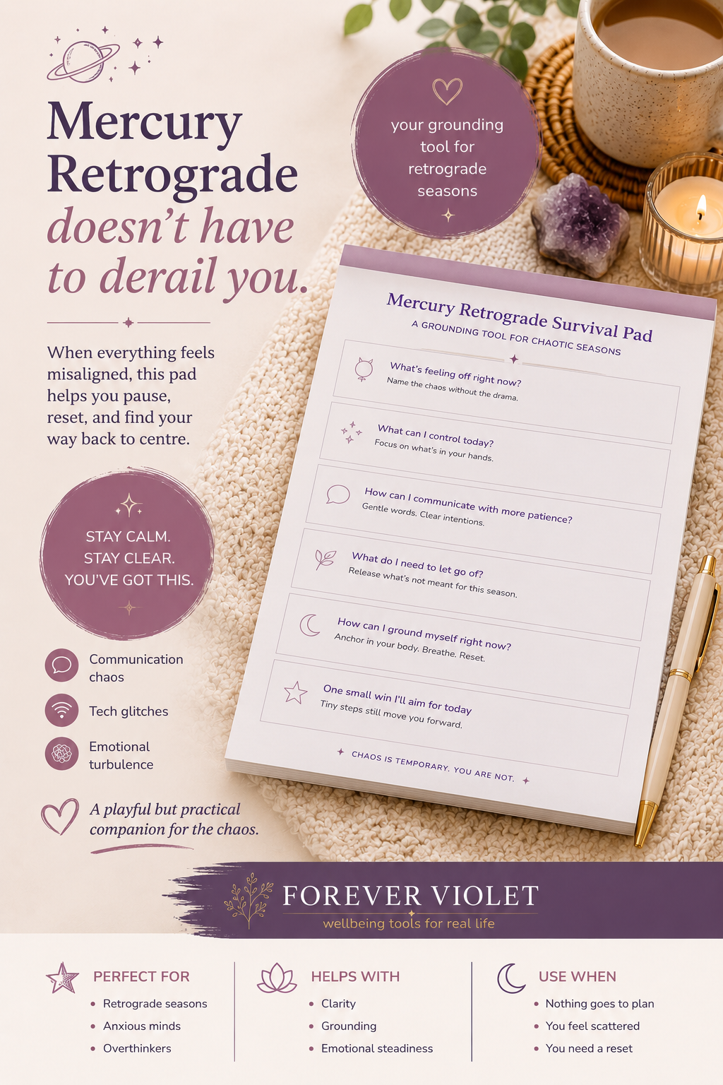 Mercury Retrograde Survival Pad
