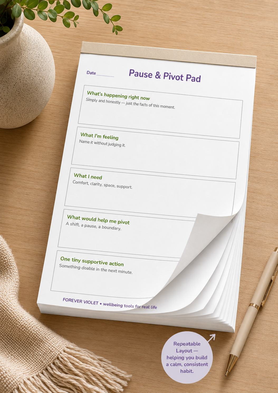 Pause & Pivot Pad